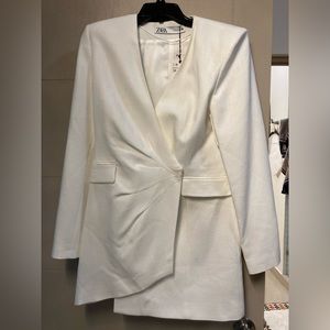 NWT Zara draped blazer suit dress size M
